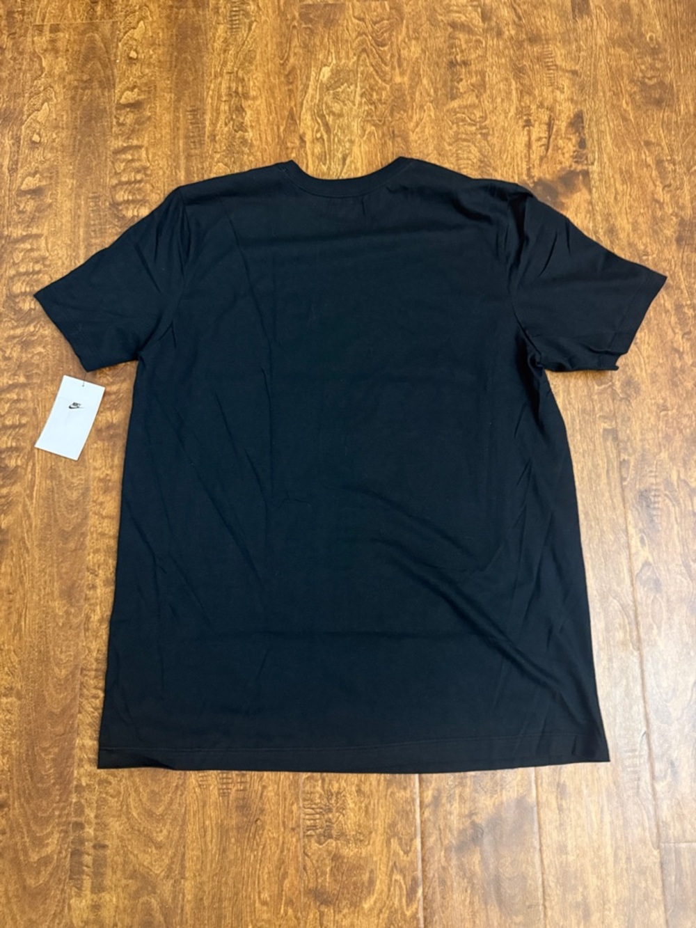 Nike Men’s Black Short Sleeve Tee with Orange Swoosh Multicolor Graphic Size L - Picture 11 of 16